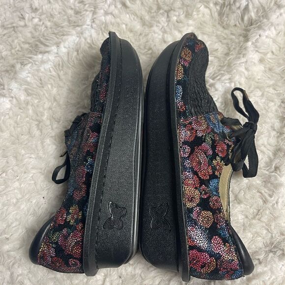 Alegria Dan-288 Lace Up leather multi color floral Clogs.EUR SZ36 - Picture 5 of 9